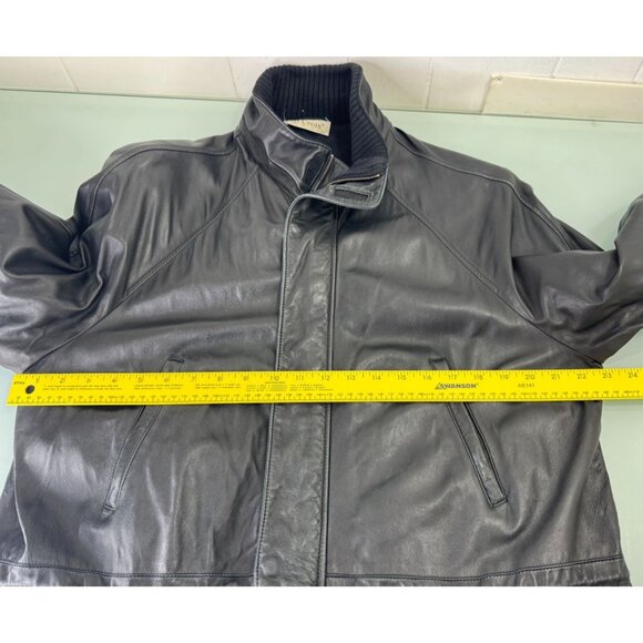 Vintage St. Croix Jacket Mens Large L 100% Lamb Leather Black - Picture 7 of 9